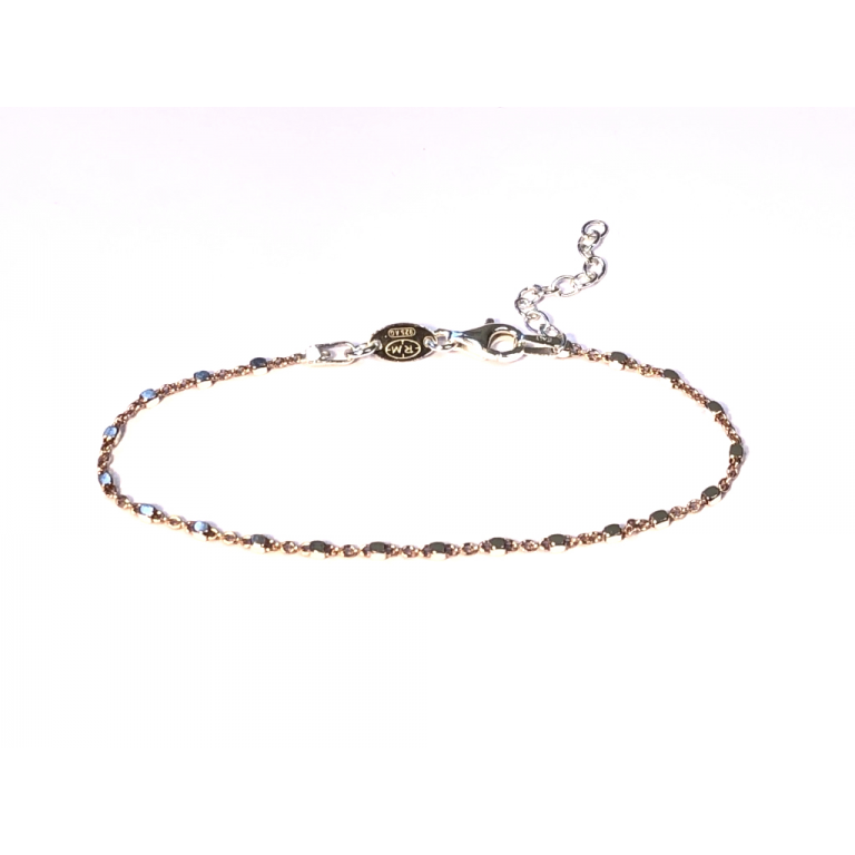 My iMenso Armband, model 27-00667 zilver/rosé verguld (lengte 16-18,5cm.) - 17353 My iMenso Armband, model 27-00667 zilver/rosé verguld (lengte 16-18,5cm.) - 17353
