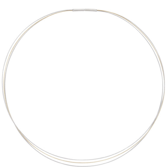 Boccia Collier, edelstaal/titanium model 0804-02 (lengte: 45cm.) - 16278 Boccia Collier, edelstaal/titanium model 0804-02 (lengte: 45cm.) - 16278