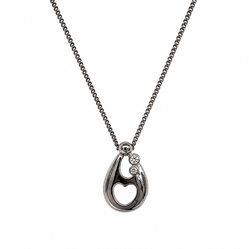 Hanger, zilver met zirconia ouder met 2 kinderen (1,7mm.) excl.collier - 18446 Hanger, zilver met zirconia ouder met 2 kinderen (1,7mm.) excl.collier - 18446