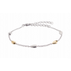 Boccia Armband, titanium model 03024-03 bicolor (lengte 18-23cm.) - 17710