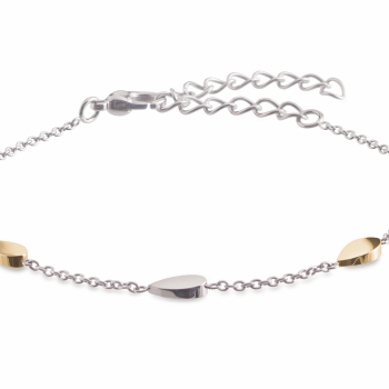 Boccia Armband, titanium model 03024-03 bicolor (lengte 18-23cm.) - 17710