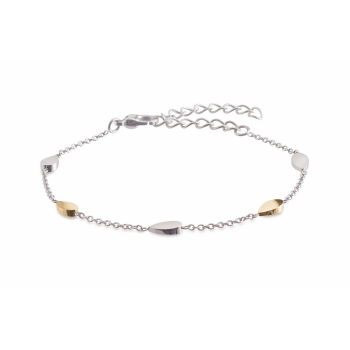 Boccia Armband, titanium model 03024-03 bicolor (lengte 18-23cm.) - 17710