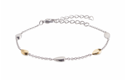 Boccia Armband, titanium model 03024-03 bicolor (lengte 18-23cm.) - 17710