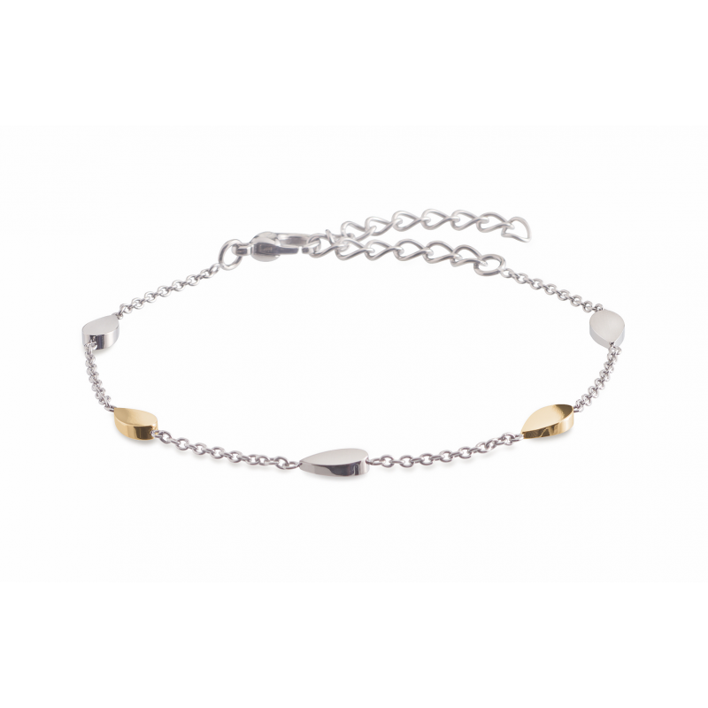 Boccia Armband, titanium model 03024-03 bicolor (lengte 18-23cm.) - 17710