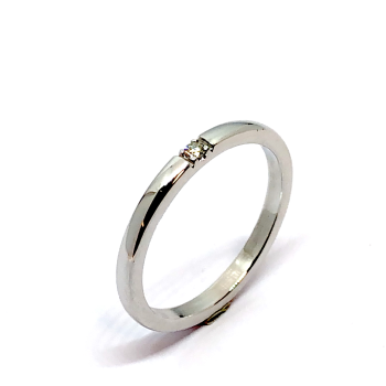 Eclat Alliance ring, model JUB-703-1X2W 0,02ct. (maat 16,5) - 17738
