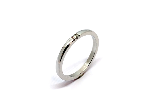 Eclat Alliance ring, model JUB-703-1X2W 0,02ct. (maat 16,5) - 17738