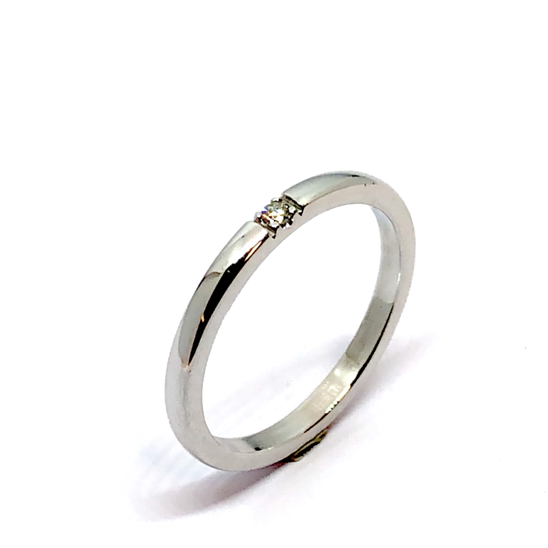 Eclat Alliance ring, model JUB-703-1X2W 0,02ct. (maat 16,5) - 17738