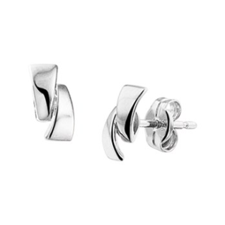 Oorknoppen, 14krt.witgoud (7mm.) - 18083 Oorknoppen, 14krt.witgoud (7mm.) - 18083