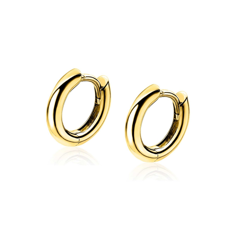 Zinzi Oorringen, Model ZIO194G rond (12x2mm.) - 18110 Zinzi Oorringen, Model ZIO194G rond (12x2mm.) - 18110