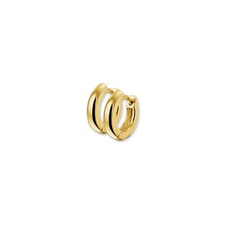 Oorringen, 14krt.goud (13x3,5mm.) - 18171