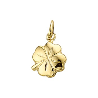 Hanger 14krt.goud klaver (10mm.) - 18189