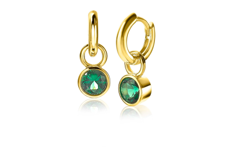 Zinzi Oorbedels, model ZICH1486GG excl.oorringen (7mm.) - 18220