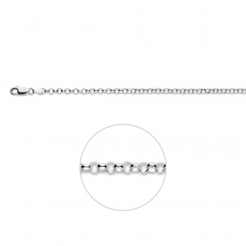 Armband, zilver jasseron 3,6mm. (lengte: 17cm.) - 18227