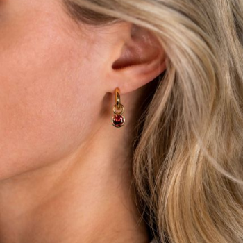 Zinzi Oorbedels, model ZICH-JAN birthstone januari excl. oorringen (7mm.) - 21984