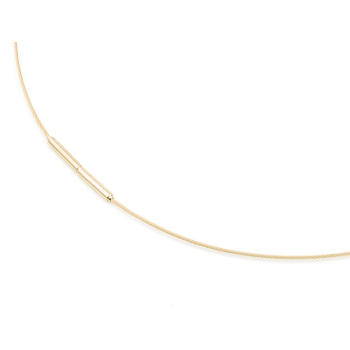Boccia Collier, edelstaal/ titanium model 0802-02 (lengte 40cm.) - 18245