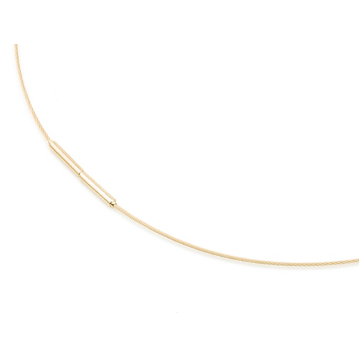 Boccia Collier, edelstaal/ titanium model 0802-02 (lengte 40cm.) - 18245