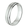 Amorio Ring, zilver gerhodineerd breedte 5mm. (maat 20) GLADDE RING - 16377