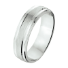 Amorio Ring, zilver gerhodineerd breedte 6mm. (maat 20)  GLADDE RING - 16389