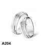 Amorio Ring, zilver gerhodineerd breedte 6mm. (maat 20)  GLADDE RING - 16389