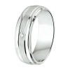 Amorio Ring, zilver gerhodineerd breedte 6mm. (maat 17,5) RING MET ZIRCONIA - 16390 Amorio Ring, zilver gerhodineerd breedte 6mm. (maat 17,5) RING MET ZIRCONIA - 16390