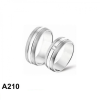 Amorio Ring, zilver gerhodineerd (breedte 6.5mm.)  RING MET ZIRCONIA - 16403