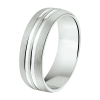 Amorio Ring, zilver gerhodineerd breedte 6.5mm. (maat 20)  GLADDE RING - 16404