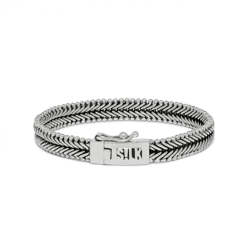 Silk Armband, model 235 breedte:9mm.(lengte 19cm) - 18903