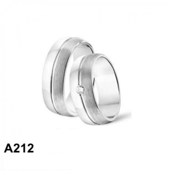 Amorio Ring, zilver gerhodineerd breedte 7mm. (maat 17,5) RING MET ZIRCONIA - 16409