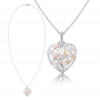 Engelsrufer Hanger, zilver haart met vergulde accenten (incl.collier: 50cm.) - 18794