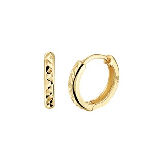 Oorringen, 14krt.goud (10,5x2mm.) - 19012 Oorringen, 14krt.goud (10,5x2mm.) - 19012
