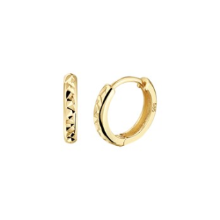 Oorringen, 14krt.goud (10,5x2mm.) - 19012 Oorringen, 14krt.goud (10,5x2mm.) - 19012