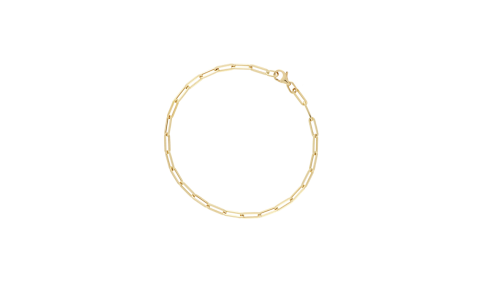 Jackie Armband, 14krt.goud Boxlink (lengte: 20cm.) - 19056