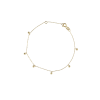 Jackie Armband, 14krt.goud Bubbles (lengte: 17-19cm.) - 19059