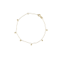 Jackie Armband, 14krt.goud Bubbles (lengte: 17-19cm.) - 19059