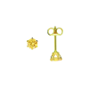 Jackie Oorknoppen, 14krt.goud met citrien (3mm.) - 19061 Jackie Oorknoppen, 14krt.goud met citrien (3mm.) - 19061