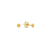 Jackie Oorknoppen, 14krt.goud met citrien (3mm.) - 19061 Jackie Oorknoppen, 14krt.goud met citrien (3mm.) - 19061