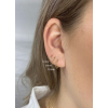 Jackie klap-oorringen, 14krt.goud Twist (10x1mm.) - 19068 Jackie klap-oorringen, 14krt.goud Twist (10x1mm.) - 19068
