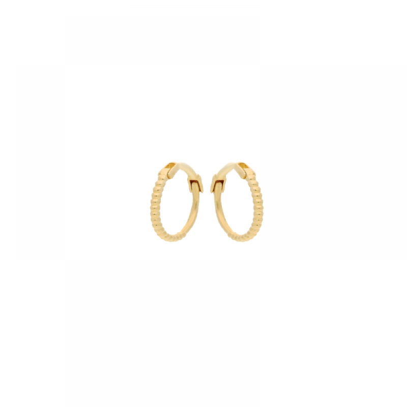 Jackie klap-oorringen, 14krt.goud Mini Dots (10x1mm.) - 19066 Jackie klap-oorringen, 14krt.goud Mini Dots (10x1mm.) - 19066