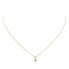 Jackie Hanger, 14krt.goud met peridoot (kastje:4mm.) excl.collier - 19087 Jackie Hanger, 14krt.goud met peridoot (kastje:4mm.) excl.collier - 19087