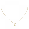 Jackie Hanger, 14krt.goud met peridoot (kastje:4mm.) excl.collier - 19087 Jackie Hanger, 14krt.goud met peridoot (kastje:4mm.) excl.collier - 19087