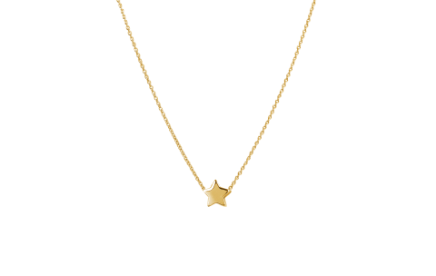 Jackie Collier, 14krt.goud Plain Star (lengte: 38-42cm.) - 19079