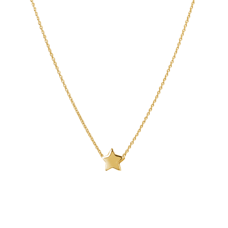 Jackie Collier, 14krt.goud Plain Star (lengte: 38-42cm.) - 19079 Jackie Collier, 14krt.goud Plain Star (lengte: 38-42cm.) - 19079