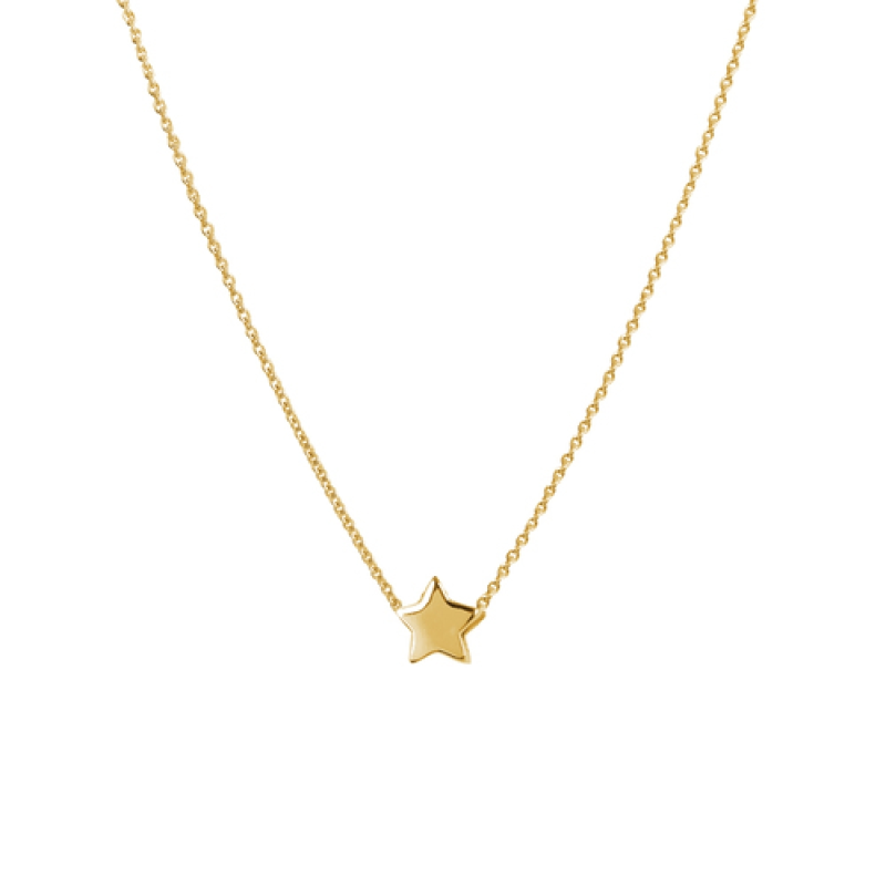 Jackie Collier, 14krt.goud Plain Star (lengte: 38-42cm.) - 19079 Jackie Collier, 14krt.goud Plain Star (lengte: 38-42cm.) - 19079