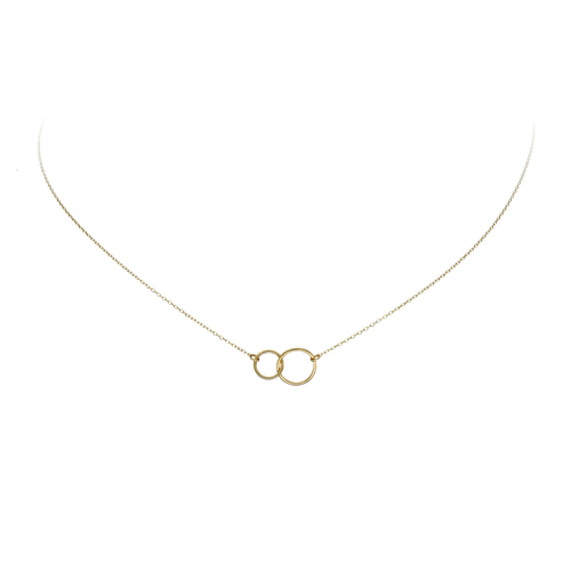 Jackie Collier, 14krt.goud Double Trouble (lengte: 42-45cm.) - 19078