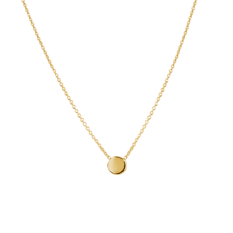 Jackie Collier, 14krt.goud discje 5mm. Plain Circle (lengte: 40-45cm.) - 19202 Jackie Collier, 14krt.goud discje 5mm. Plain Circle (lengte: 40-45cm.) - 19202