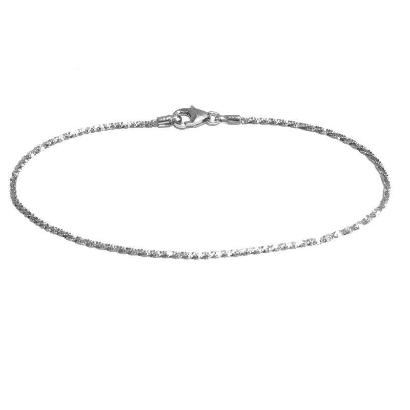 Armband, 14krt.witgoud (dikte:1,4mm.- lengte:18cm.) - 19286