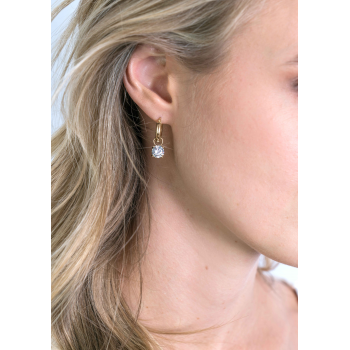 Zinzi Creoolhangers, model ZGCH143 Goud 14krt. (zirconia 7mm.) excl.oorringen! - 16546 Zinzi Creoolhangers, model ZGCH143 Goud 14krt. (zirconia 7mm.) excl.oorringen! - 16546