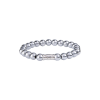 AZE Jewels Armband, model AZ-BS022-A Silver Mountain (Maat 17,5 Rekband) - 19542