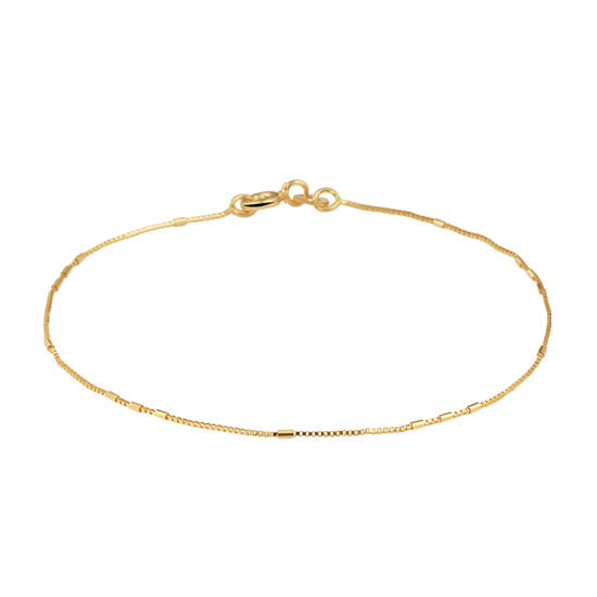 HC Armband, 14krt.goud (lengte: 18cm./dikte:0,6mm.) - 16550