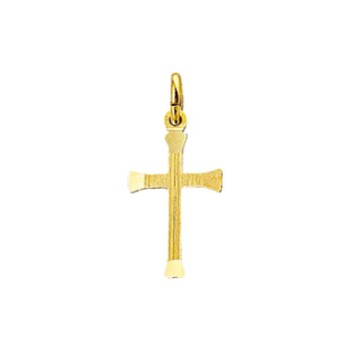 Hanger, 14krt.goud kruisje (17,5x10mm.) - 19307 Hanger, 14krt.goud kruisje (17,5x10mm.) - 19307